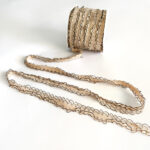 Sn086 Elastico 2 Cm C:0022 Beige Borde Negro - Imagen 2