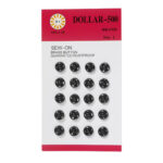Sn 337 Broche Presion 0.7 Cm. 20 Uni. Negro