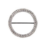 Sn 319a Hebilla Strass Redonda 4 Cm.