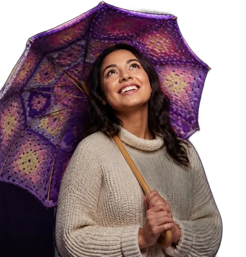 cyber lluvia mujer